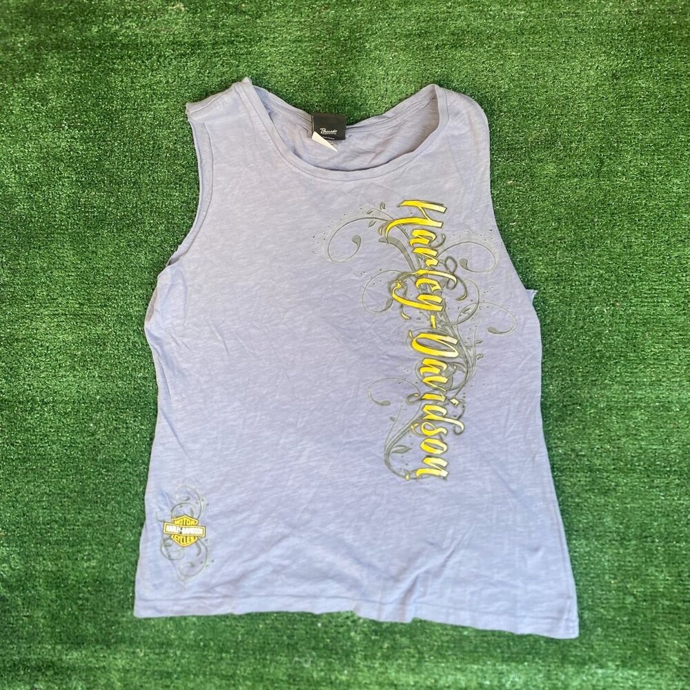 Vintage 90s Harley Davidson Tank Top Motorcycle Biker Logo